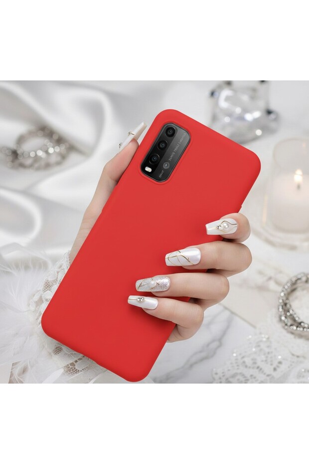 Xiaomi Redmi 9t Compatible Case Vibrant Pastel Colored Velvet Soft Touch Inside