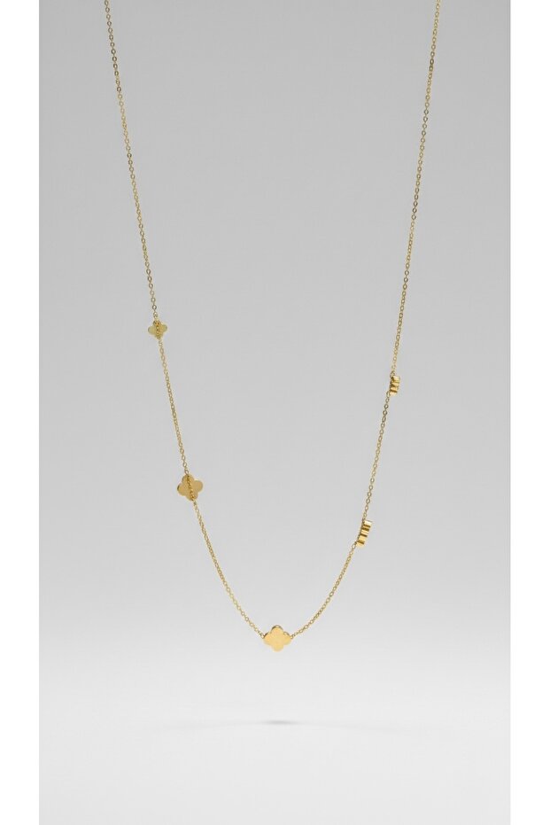 Yonca kolye gold - 1