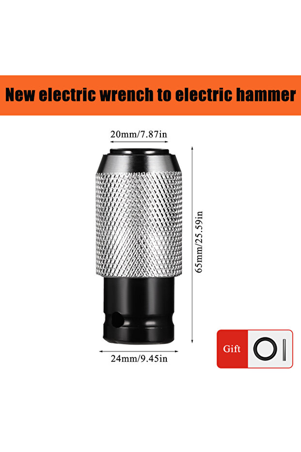 1PC Electric Drill Wrench To Electric Hammer Convert Adapter Transform Electric Wrench To Hammer For