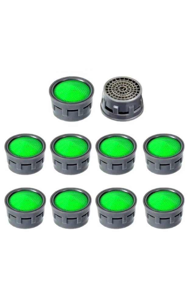 10PCS Basin Tap Filter-Tap Aerator- Faucet Plastic Insert Replacement Nozzle Filter - Faucet Flow...
