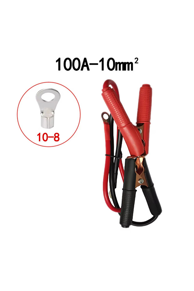 100A-10mm2 12/24V 50A/60A/100A Car Battery Inverter Power Wire Line Cable Power Emergency Line with