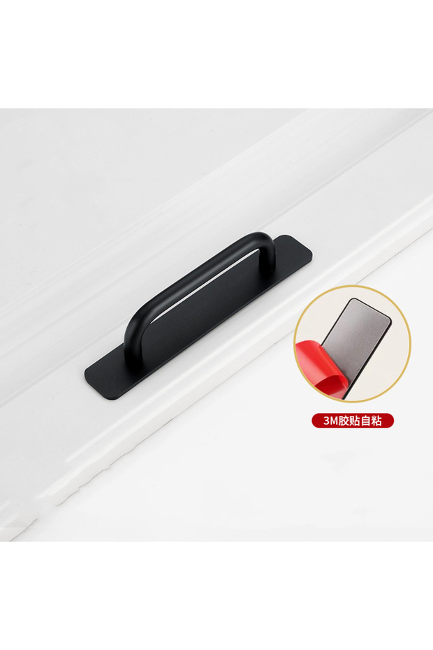 silvery Self-Stick Instant Cabinet Drawer Handles Pulls - 5.8 inch Stainless Steel Adhesive Door Han