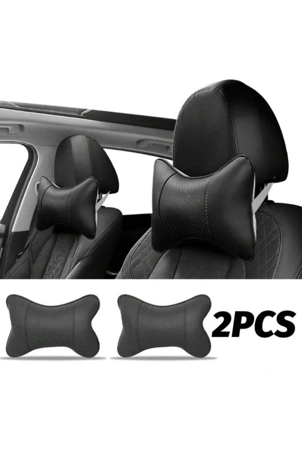 2pcs Auto Safety Car Seat Headrest with Breathable Mesh Relax Pillow Head And Neck Rest Cushion Auto