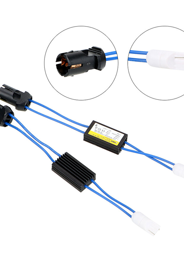 وحدة فك تشفير مصابيح LED لعربة كانبوس، لا يوجد تحذير خطأ، وحدة فك تشفير T10 12V قطعتان، حمولة OCB ... - 7