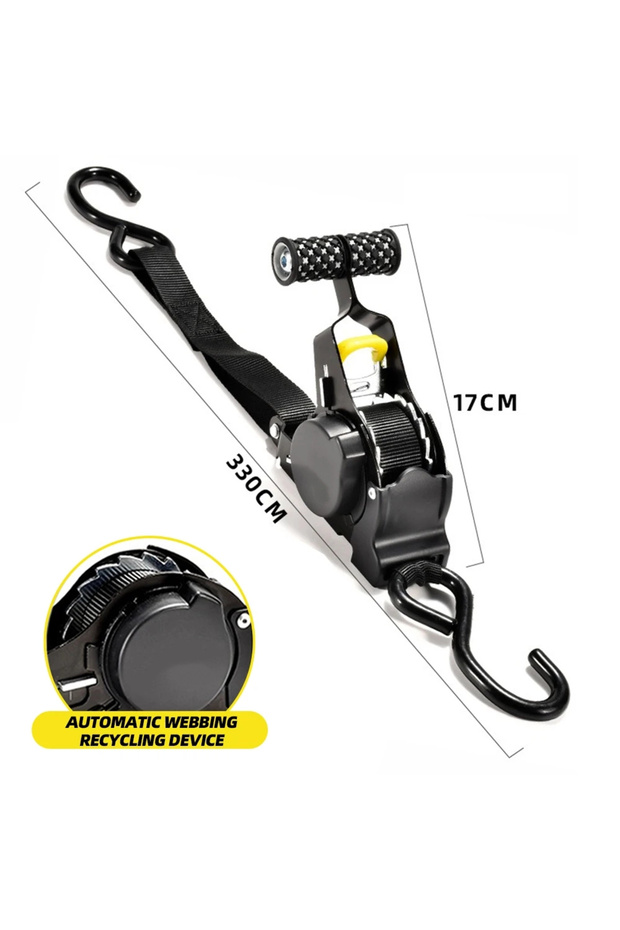1pc Auto Straps For Cargo Tape Retractable Belts For Load Luggage Strap Ratchet Tensioner Belt For M
