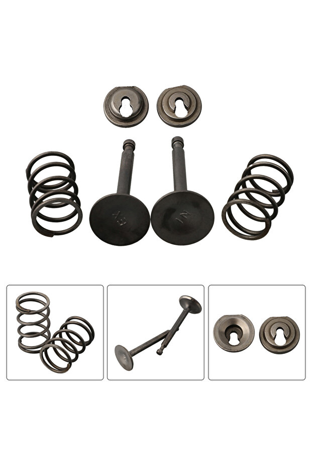 Spring Retainer Kit Exhaust Valve For Honda GX160 GX200 168F 170F 5.5HP-6.5HP Gasoline Engine Law...