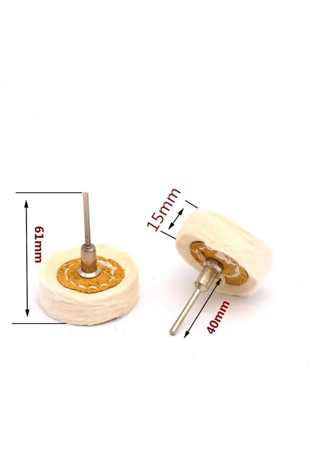 White Cloth Wheel 50mm Polishing Wheel Cloth Buffing Wheel Gold Silver Jewelry Mirror Polish Pad For