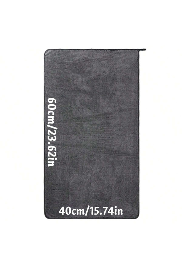 Superfine Fiber 40cm x 60cm Dark gray car microfiber towel, oversized strong absorbent car wash clot