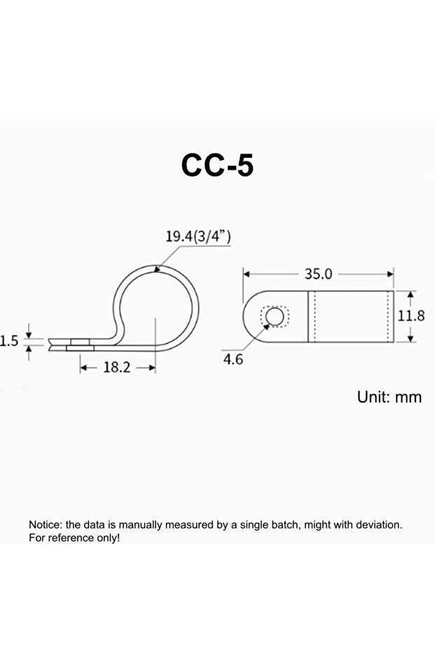 CC-5 أبيض 100 قطعة مشابك كابلات بيضاء على شكل حرف R، تثبيت بالبراغي، نايلون PA66 بلاستيك، مكتب كهربائي