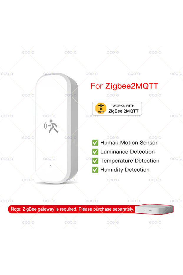 مستشعر حركة ذكي للجسم البشري بتقنية Z2M TH Tuya Zigbee 10G MmWave Radar مع قياس درجة حرارة الإضاءة