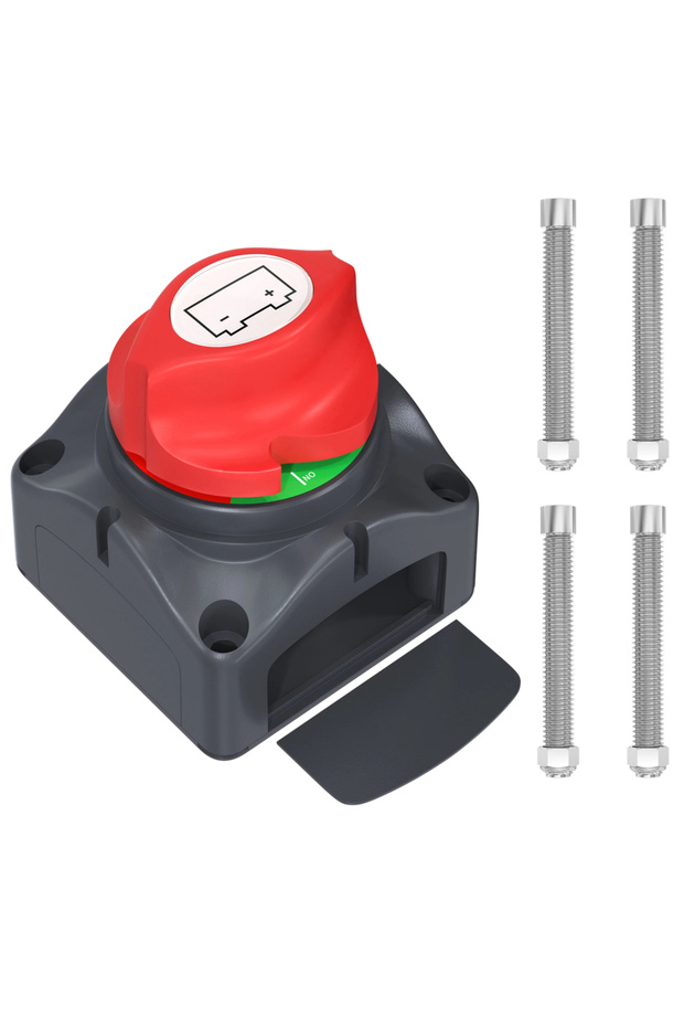 kebidumei On-Off 275A Switch 12-48V 300A Battery Disconnect Switch Cut Off 2 Position 2 Pin M10 275A