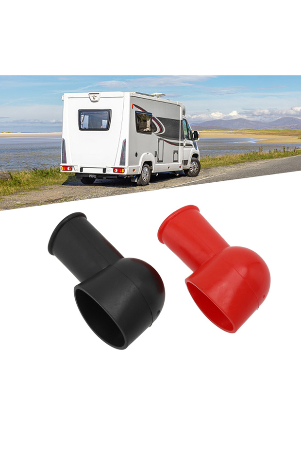 2pcs Car Positive Battery Terminal Insulator Wire Connector Cap Cover Protector Universal Car Rep...