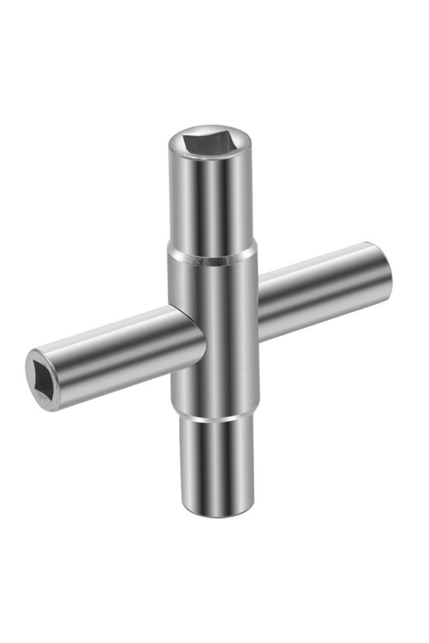 1PC 4In1 Universal Faucet Wrench Square Key Plumber Bathroom Wrench For Gas Electric Meter Cabinets