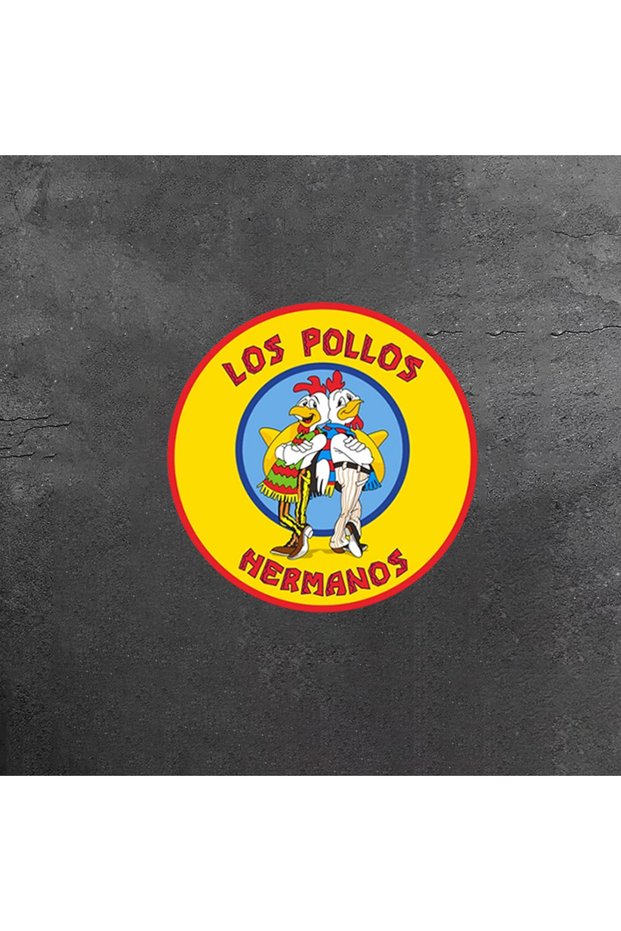 S-9x9CM ZJ-1PC LOS POLLOS HERMANOS Motorcycle Stickers Waterproof for Motorbike Fuel Tank Front Fair