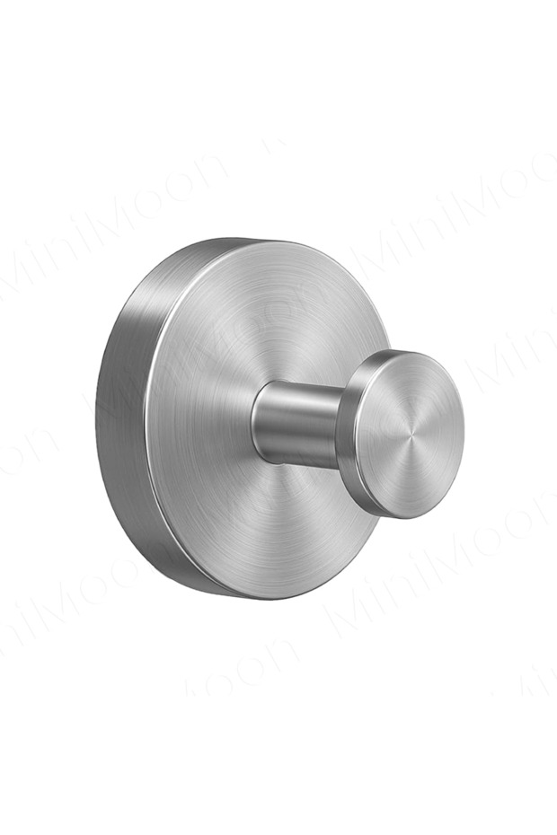 Silver 1ps Suction cup hook, Stainless Steel No-Drill Racks for Organizing Towels, Robes & Utensils