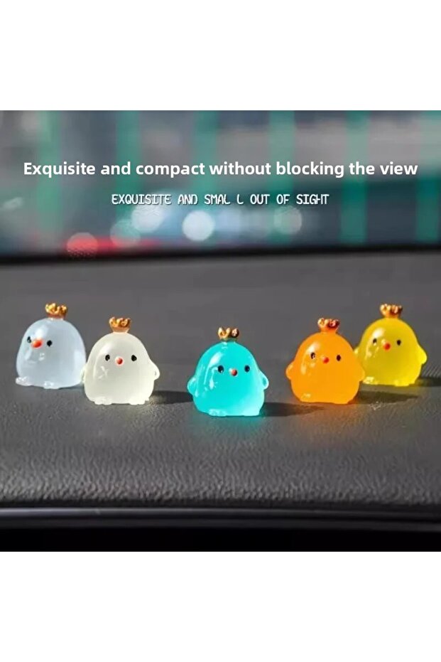 6pcs-stochastic Cute Animal Car Novice And Beginner Driving Safety Point Luminous Stickers For Drivi