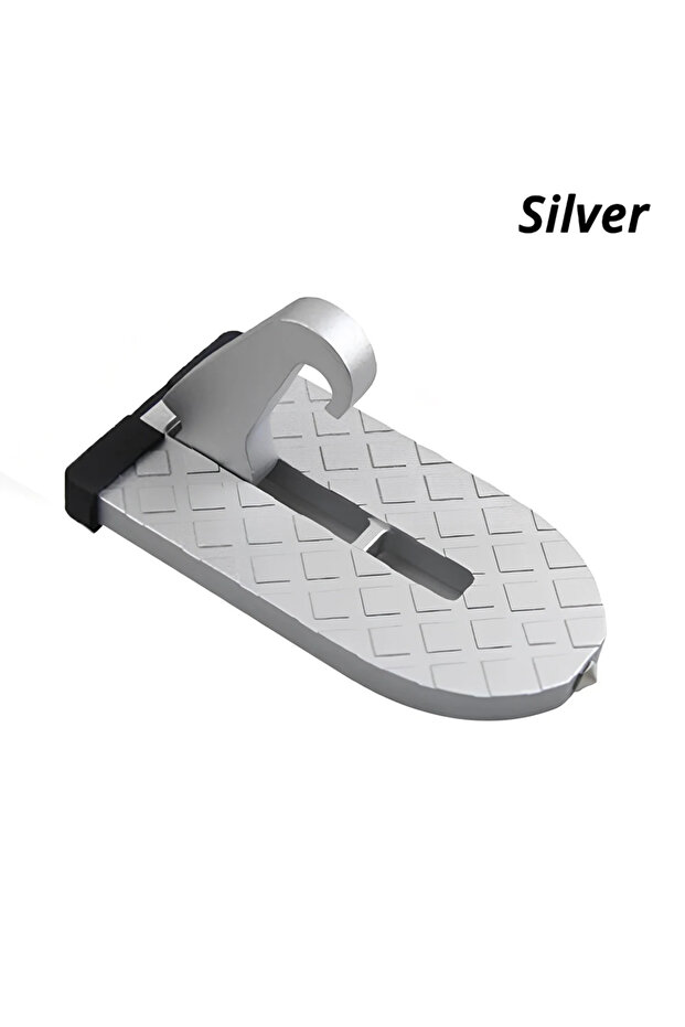 black Auto Foldable Car Roof Rack Door Step Multifunction Latch Hook Foot Pedal Aluminium Alloy Safe