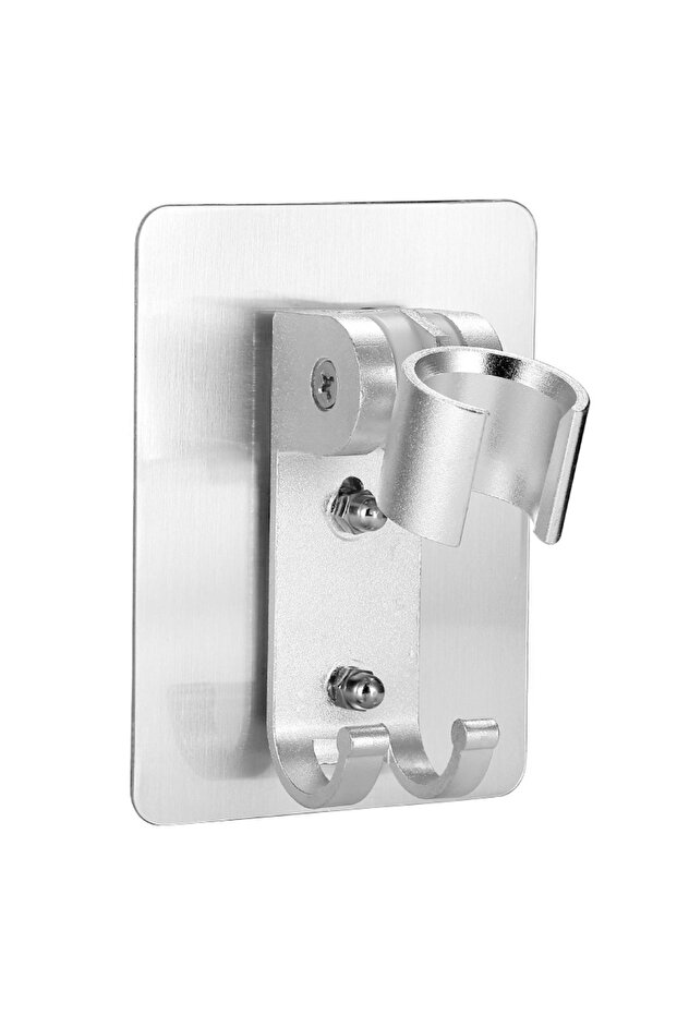 Sliver Chrome Plated Aluminium Shower Holder Wall Mounted Hand Adjustable Bathroom Accessories Stand