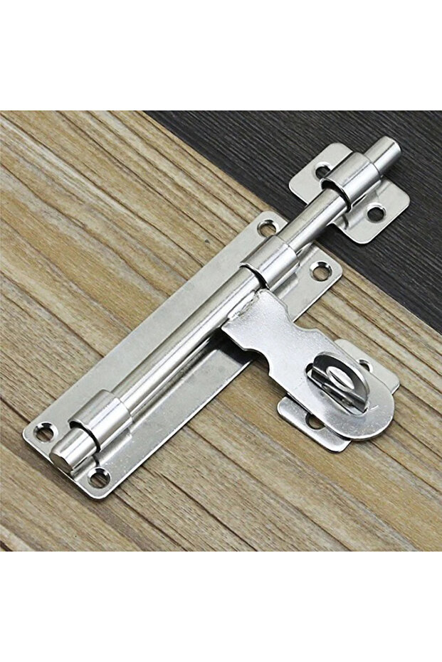 4 Inch Hardware Door Lock Stainless Steel Barrel Bolt Latch Padlock Clasp Set Brushed For Locking...