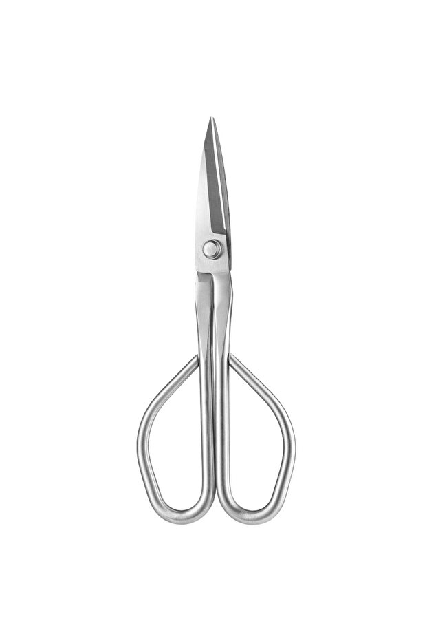 silvery Tender Leaf Scissors Bonsai Tools Branch Scissors Extended Stainless Steel Gardening Scissor