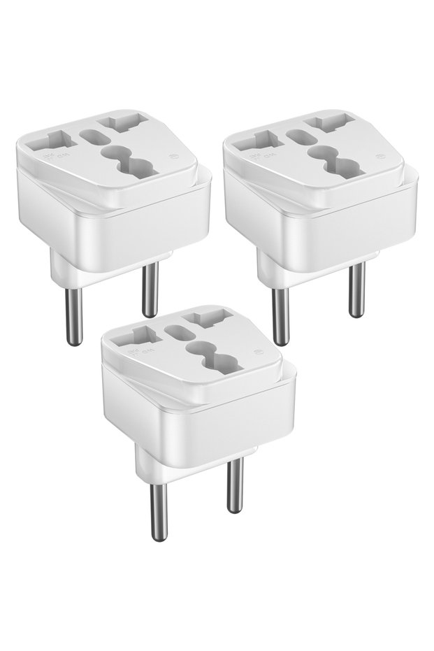 250V universal white 3pcs Universal Travel Adapters, European Travel Plug US UK AU to EU Plug Conver