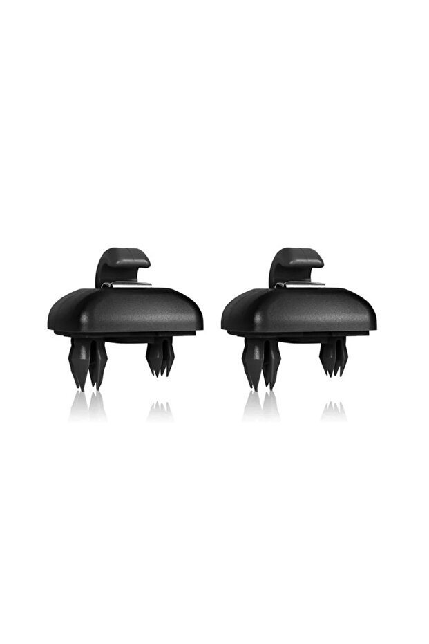 Black 2Pcs Car Sun Visor Clip Gray Interior Hanger Hook Clip Bracket for Audi A1 A3 S3 A4 S4 Allroad