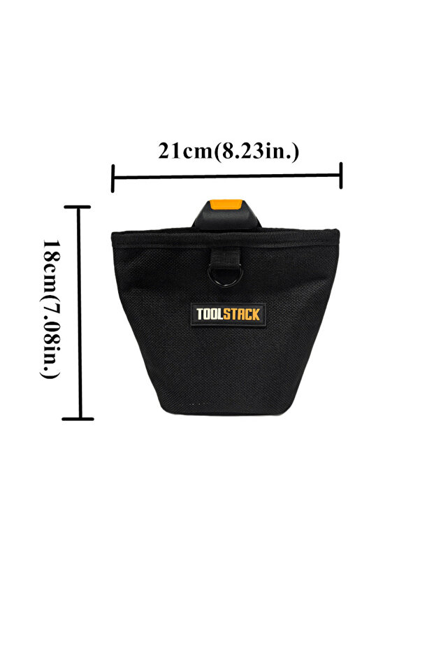 حقيبة أدوات TSK-63 TOOLSTACK لحمل المسامير، حقيبة خصر متينة عالية السعة، حقيبة أدوات مقاومة للماء متعددة الاستخدامات للمسامير والبراغي