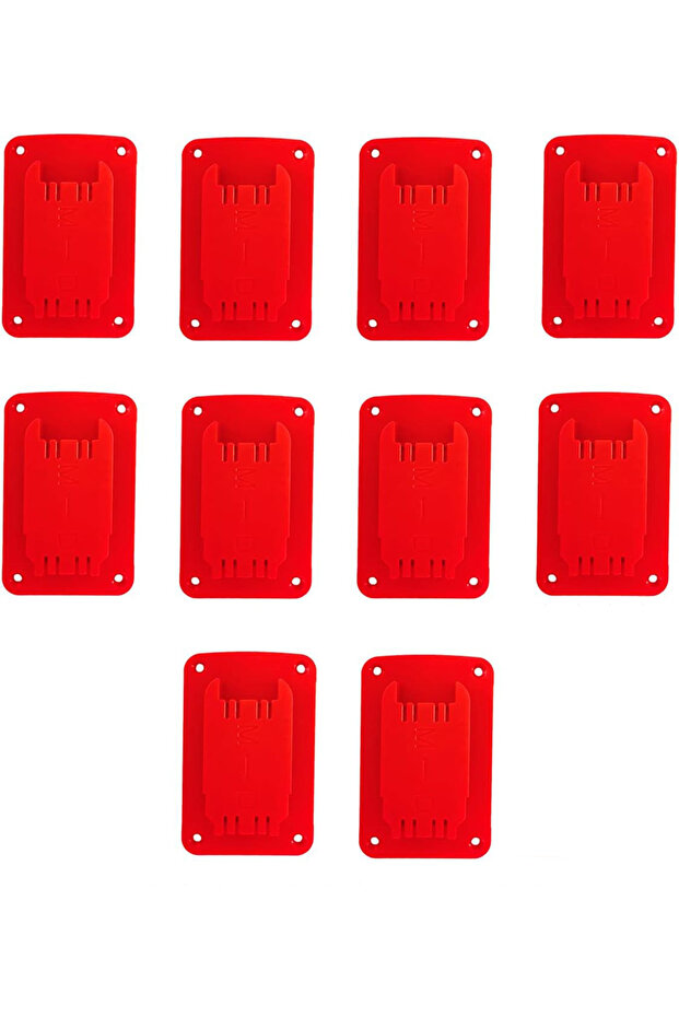 10PCS Red 10Packs Tool Holders for Dewalt 20V Drill Mount Fit for Milwaukee M18 Tools