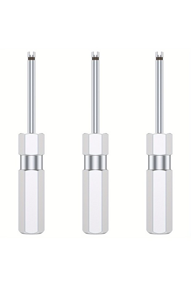 3pcs Tire Valve Stem Core Remover Tool 3Pcs Set Screwdriver for Car Bicycle Motorcycle Tire Repair E