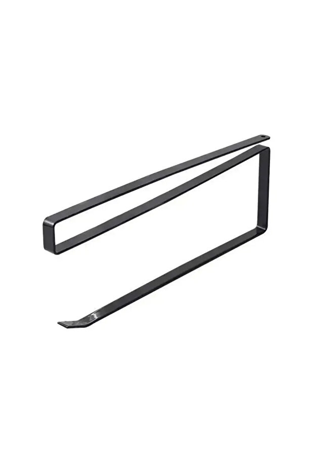 black Paper Roll Holder Towel Rack Cling Film Storage Rack Bathroom No Punching Storage Rack Hanging