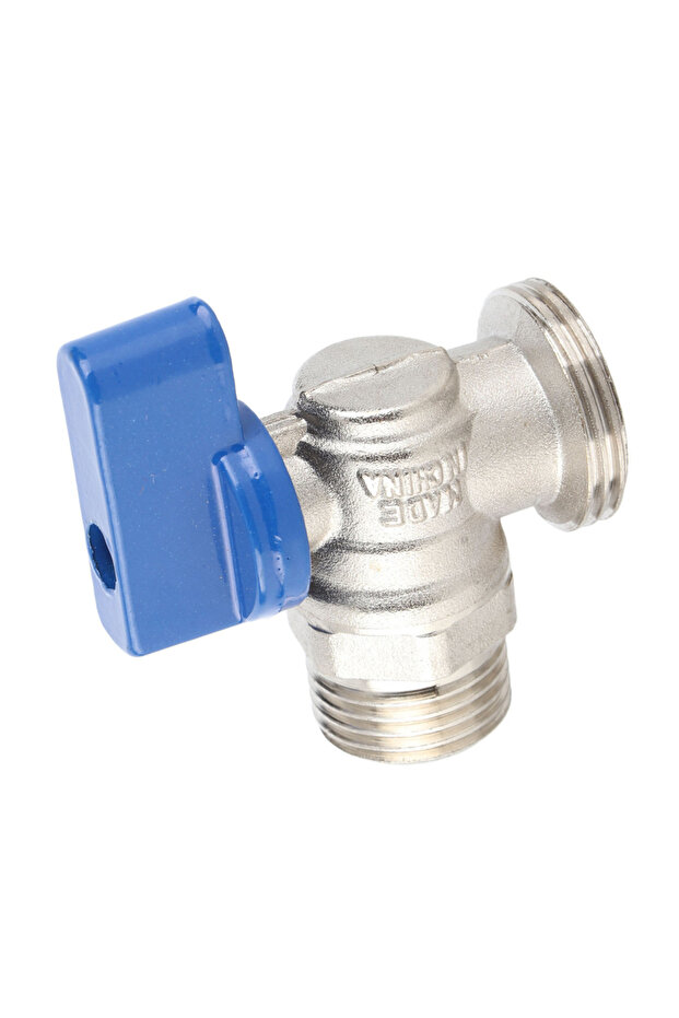DN15 Angle Stop Valve G1/2 DN15 Male X G3/4 DN20 Male Thread Brass Quarter Turn Ball Valve
