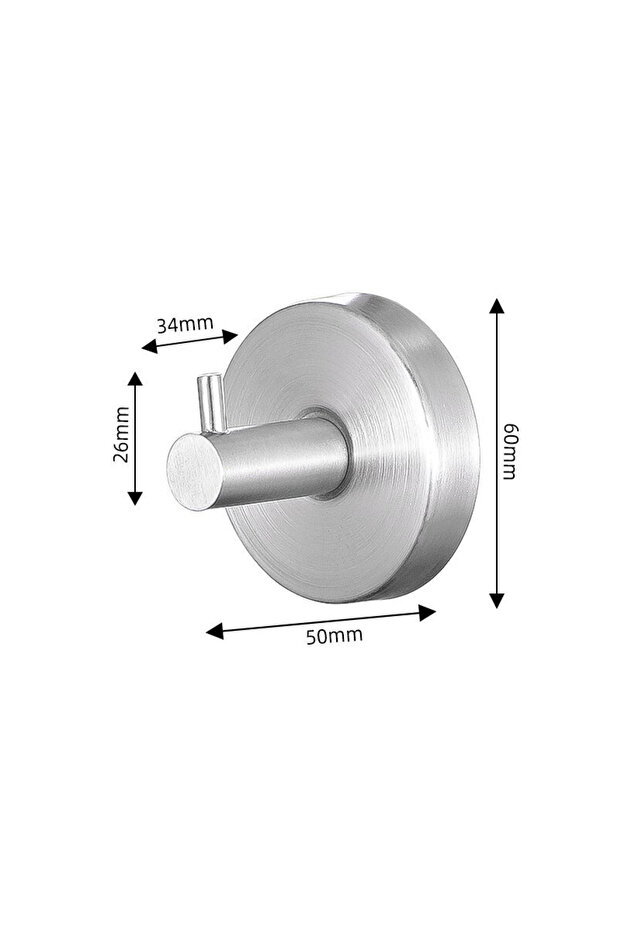 Sliver Stainless Steel Suction Cup Hooks Punch-free Wall Vacuum Suction Hook Waterproof Bathroom Rob