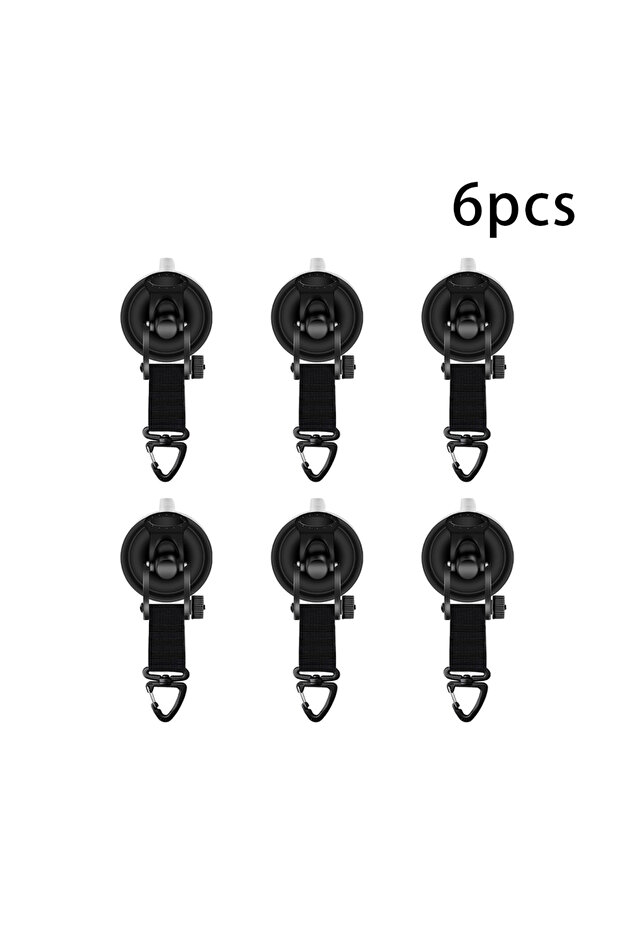 PC-6 Car Tent Suction Cup Buckle Side Awning Anchors Outdoor Camping Tent Suckers Anchor Securing Ho