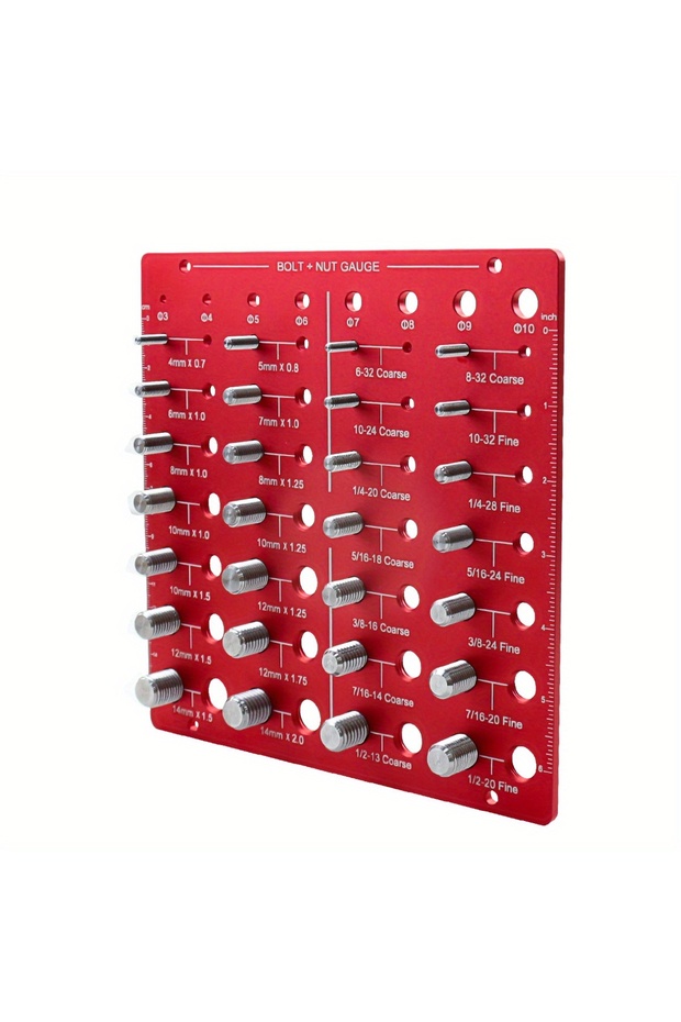 1 Set Nut and Bolt Thread Checker Thread Identifier Gauge Nut Bolt Screw Identibolt 28 Bolt Standar