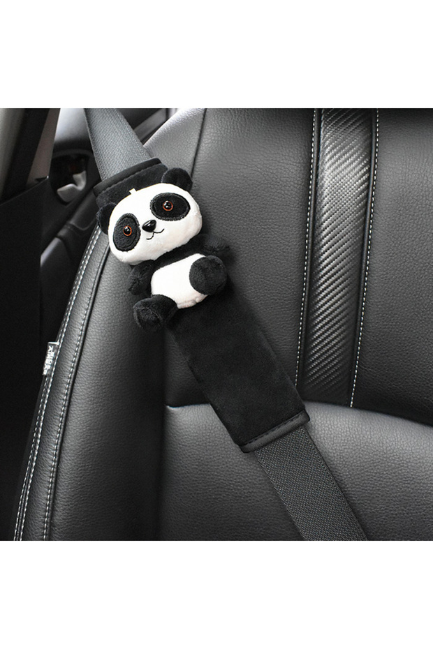 panda3 1pc Cute Cartoon Toy Animal Car Seatbelt Cover Seat Belt Harness Cushion Auto Shoulder Strap