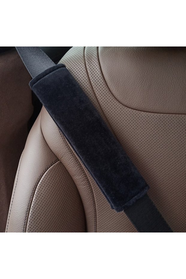 blue flower 1pc Cute Embroidered Flowers Car Seatbelt Cover Seat Belt Harness Cushion Auto Shoulder