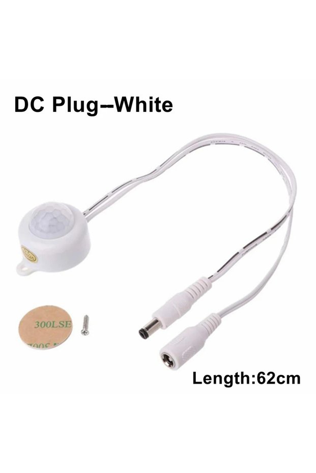 DC-PIR-White USB/DC Plug Adjustable PIR Infrared Human Motion Sensor Switch DC5V 12V 24V Smart Switc