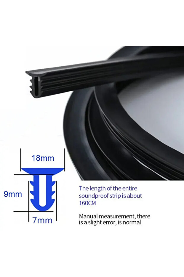 160cm Car Sticker Dashboard Sealing Strip Noise Sound Insulation Strips Leakproof Weatherstrip A...
