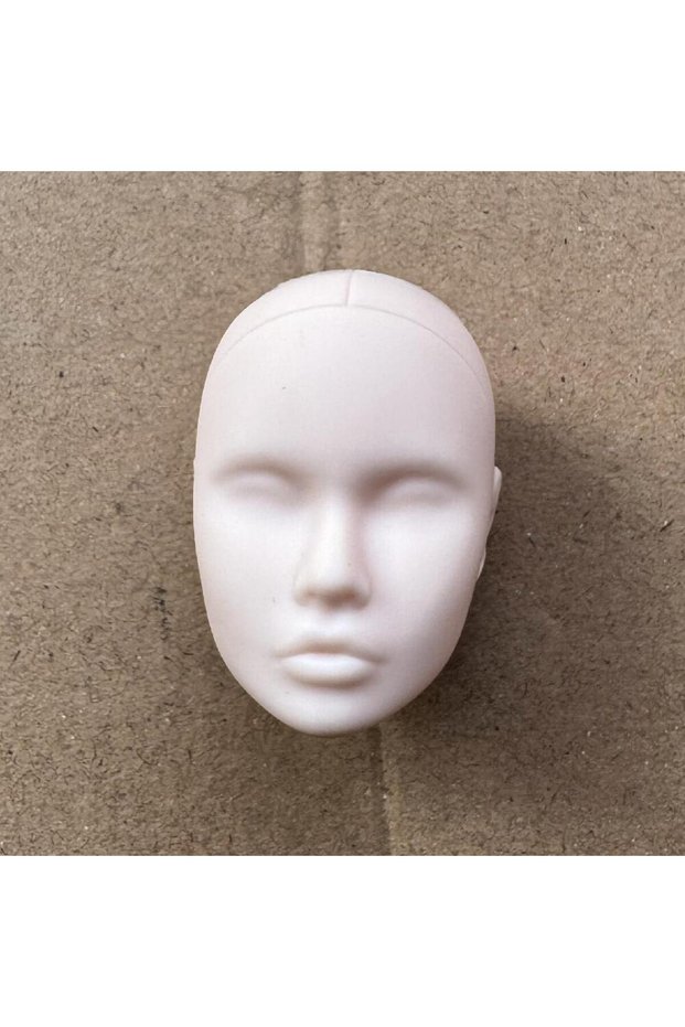 little defectives 1pcs cream white Poppy Blank Face Doll Heads DIY Practice Make-up Bald 1/6 Head Pa