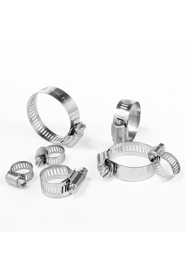 10-16mm(20pcs) 10/20pcs Hose Clamp, Stainless Steel Hose Clamps (1/4''- 1-3/4'' (6-44mm)) for Automo