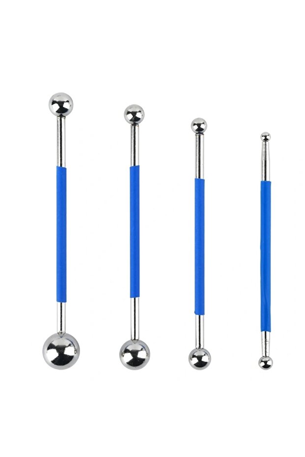 4pc 4Pcs Dotting Tools Ball Stylus 8 Sizes DIY Stainless Steel Polymer Clay Kits Tile Grout Floor Pr