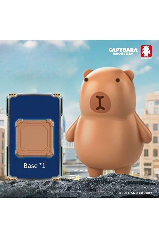 WHITE New Capybara Assembly Model Toy Movable Joints Magnetic Decorations for Dwarves Robot Mecha Ki