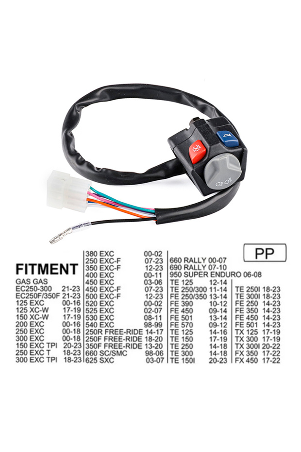 مفتاح يسار للتحكم في إشارات الانعطاف والمصابيح الأمامية، مناسب لدراجات KTM EXC XC XCW EXCF SX SXF TE F