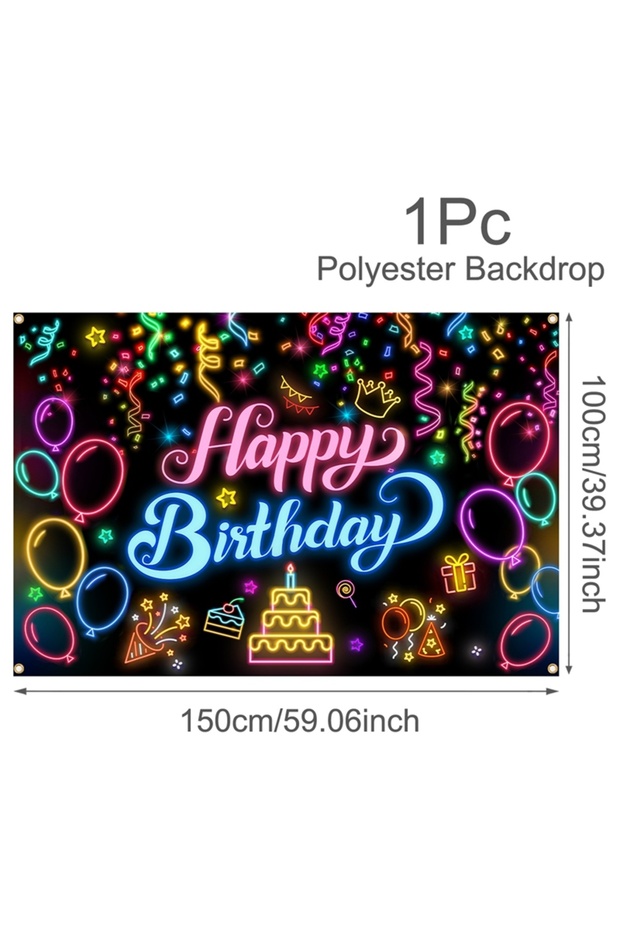 514 Unicorn Glow Birthday Decorations Backdrop for Girls Birthday Party Rainbow Glitter Stars Birthd