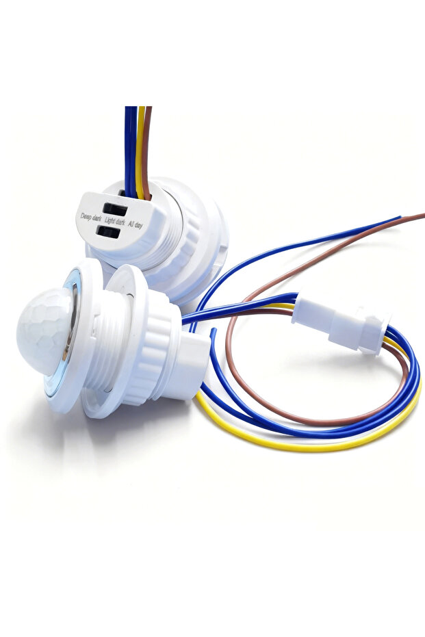AC 85-265V 2PCS 2~1PCS AC85-265V Double Adjustable Delay PIR Sensor Detector Smart Switch Infrared M