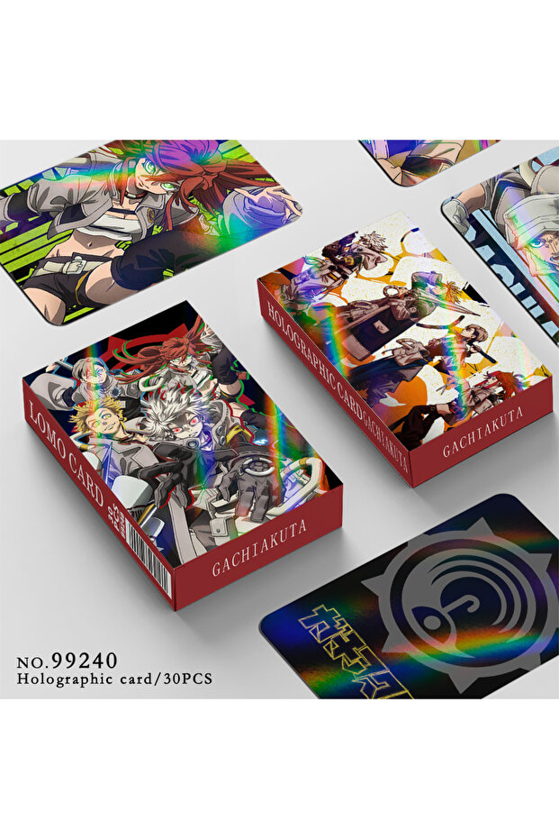 30pcs Laser Cards 30 Pcs/Set GACHIAKUTA Laser Lomo Cards HD Photocards Comic Characters Cosplay Gift