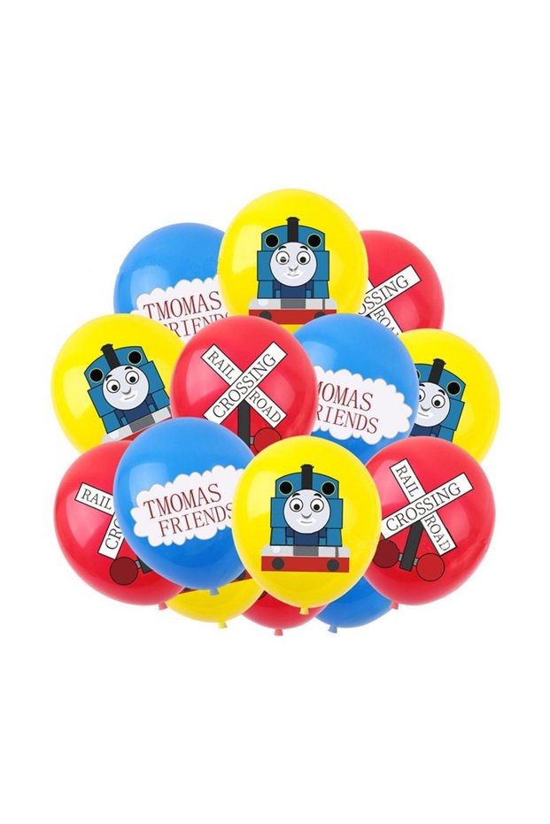 12inch 12pcs latex balloon 12pcs / Pack Thomas Latex Balloon Kids Birthday Party Decoration