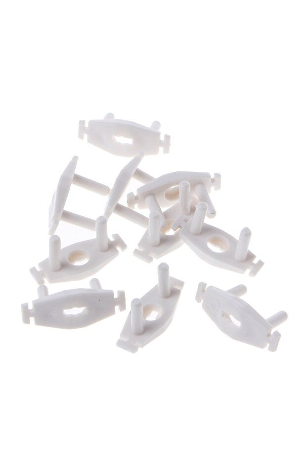 White 10 Pc Socket for Protection Electric Shock Hole Children Care Baby Safety Electrical Security