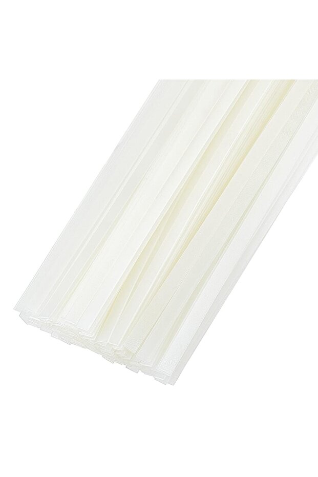 AECH06-14825 120Pcs White Thermal Glue Strips 11.2x0.2inch Long Thermal Pictures Binding Glue Strips