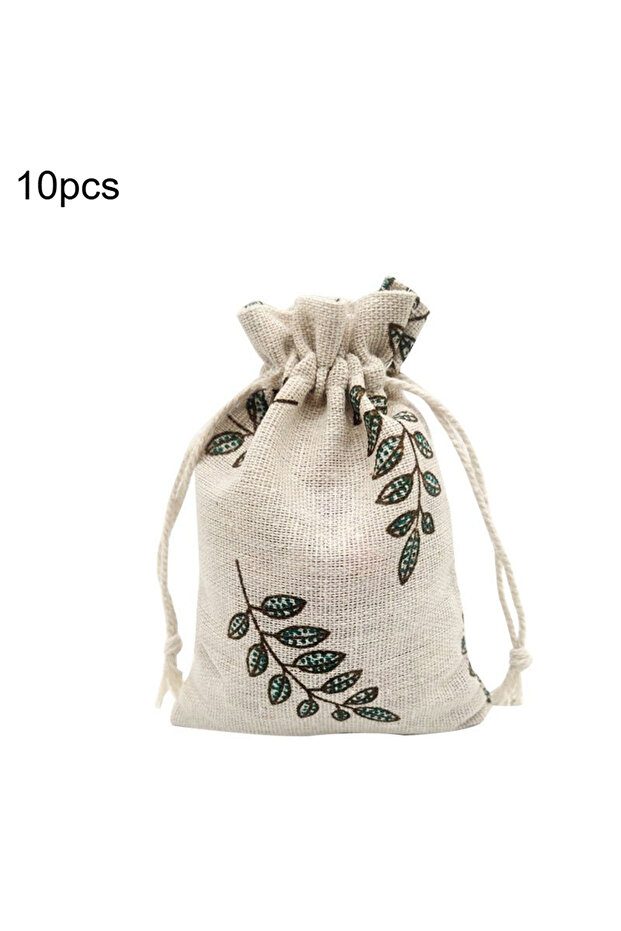 10x14cm 10pcs 10pcs Cotton Linen Bag Drawstring Pouch Gift Receive Pouches Key Coins Cosmetic Storag